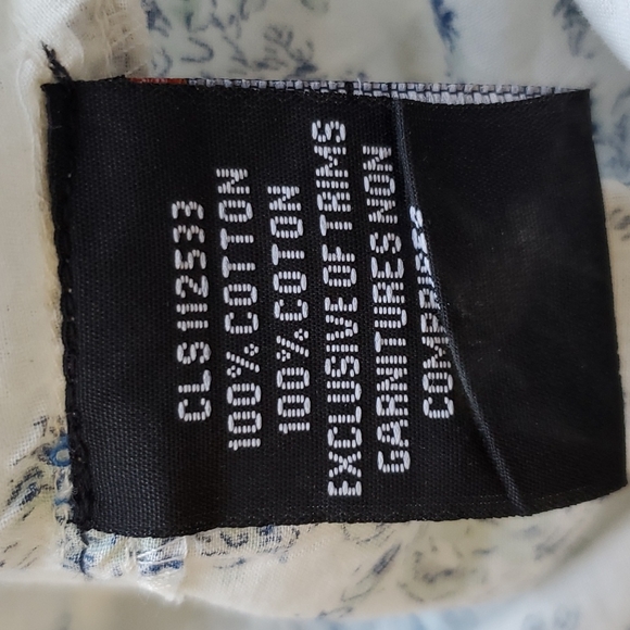 NWT Coupe light cotton floral shirt Medium Large - Picture 13 of 13